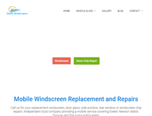 Tablet Screenshot of devonwindscreens.co.uk